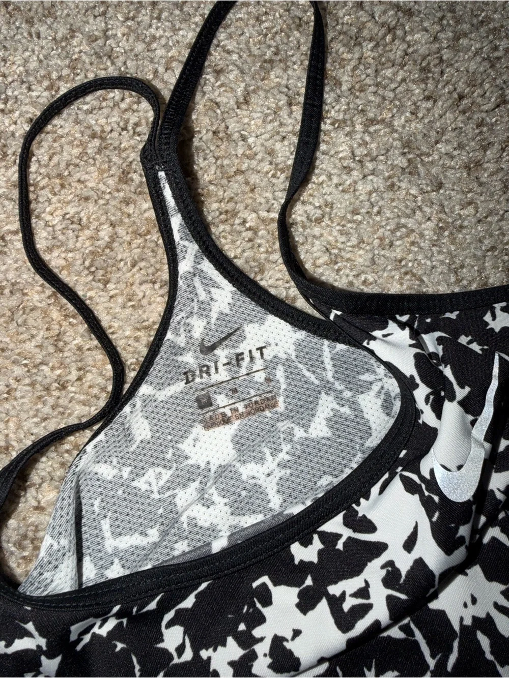 Black & White Nike Women's Tank Top